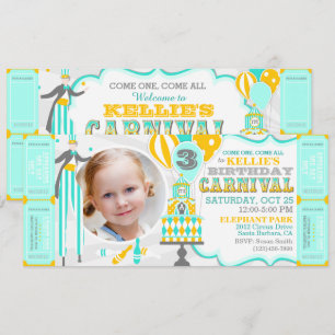 Invitaciones del cumpleaños de la torta de la