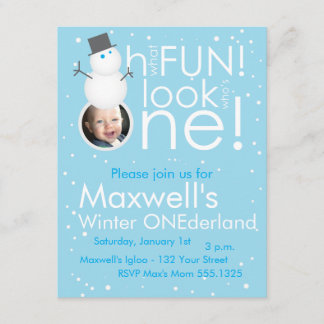 Invitaciones del cumpleaños de ONEderland del