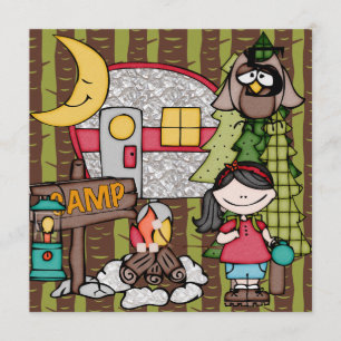 Invitaciones del cumpleaños del chica del pelo que