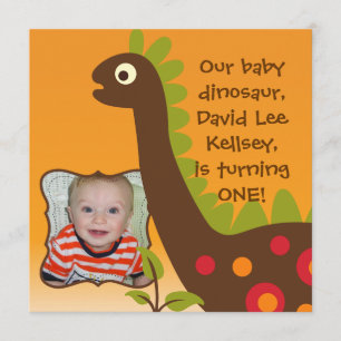 Invitaciones del cumpleaños del dinosaurio de