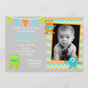Invitaciones del cumpleaños del monstruo del
