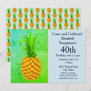Invitaciones del cumpleaños del verano de las