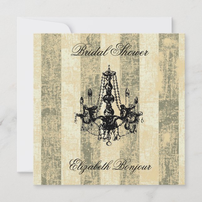 Invitaciones del ~ de la elegancia de la lámpara (Anverso)