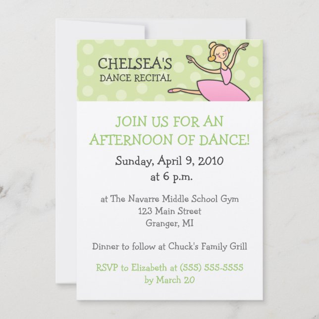 Invitaciones del decreto de la danza (Anverso)