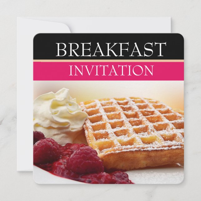 Invitaciones del desayuno de la fruta de la (Anverso)