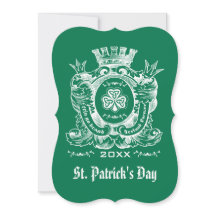 Invitaciones del Día de San Patricio por el Escudo