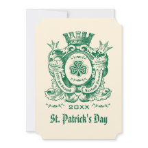 Invitaciones del Día de San Patricio por el Escudo