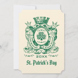 Invitaciones del Día de San Patricio por el Escudo