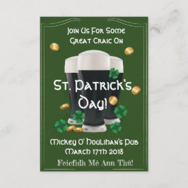 Invitaciones del día de St Patrick verdadero del