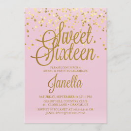 Invitaciones del dulce 16