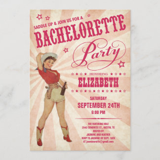 Invitaciones del fiesta de Bachelorette de la