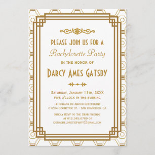 Invitaciones del fiesta de Bachelorette del art
