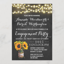 Invitaciones del fiesta de compromiso de la