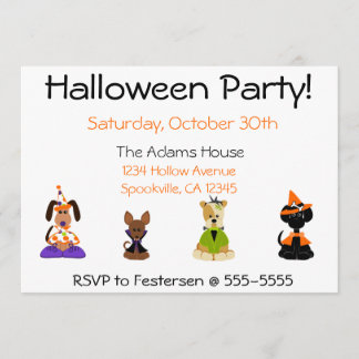 Invitaciones del fiesta de Halloween