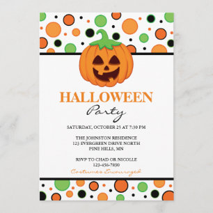 Invitaciones del fiesta de Halloween de la