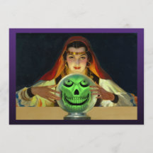 Invitaciones del fiesta de Halloween del adivino