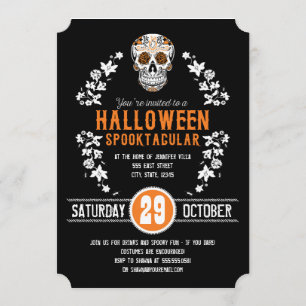 Invitaciones del fiesta de Halloween Spooktacular