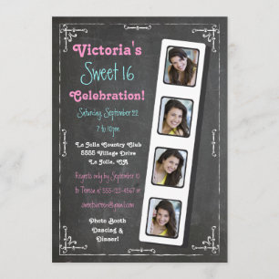 Invitaciones del fiesta de la cabina de la foto de