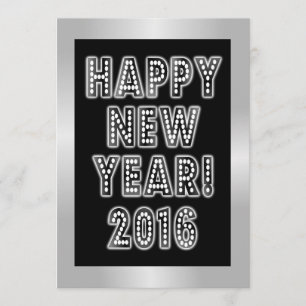 Invitaciones del fiesta de la Feliz Año Nuevo 2016