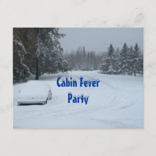 Invitaciones del fiesta de la fiebre de la cabina