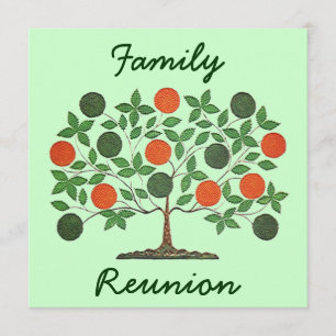 Invitaciones del fiesta de la reunión del árbol de
