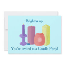 Invitaciones del fiesta de la vela para los