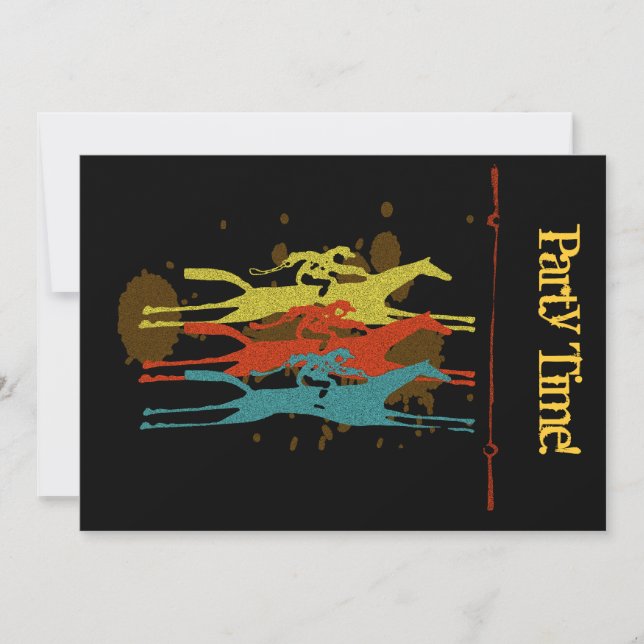 Invitaciones del fiesta de las Carreras de la (Anverso)