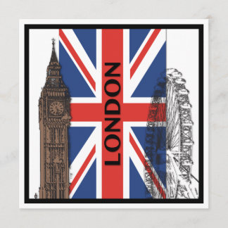 Invitaciones del fiesta de Londres, Inglaterra