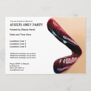 Invitaciones del fiesta de los adultos solamente