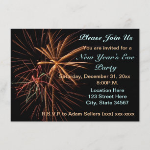 Invitaciones del fiesta de Noche Vieja
