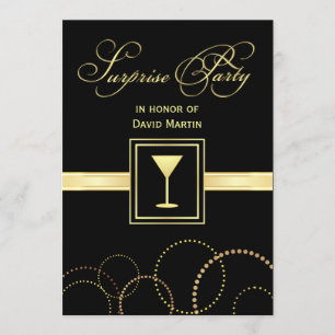 Invitaciones del fiesta de sorpresa - con el