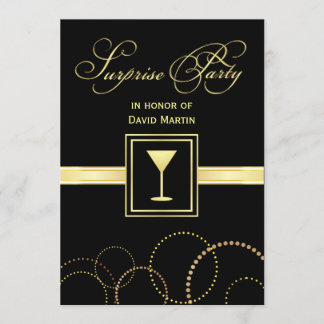 Invitaciones del fiesta de sorpresa - con el