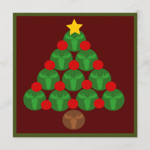 Invitaciones del fiesta del árbol de navidad de