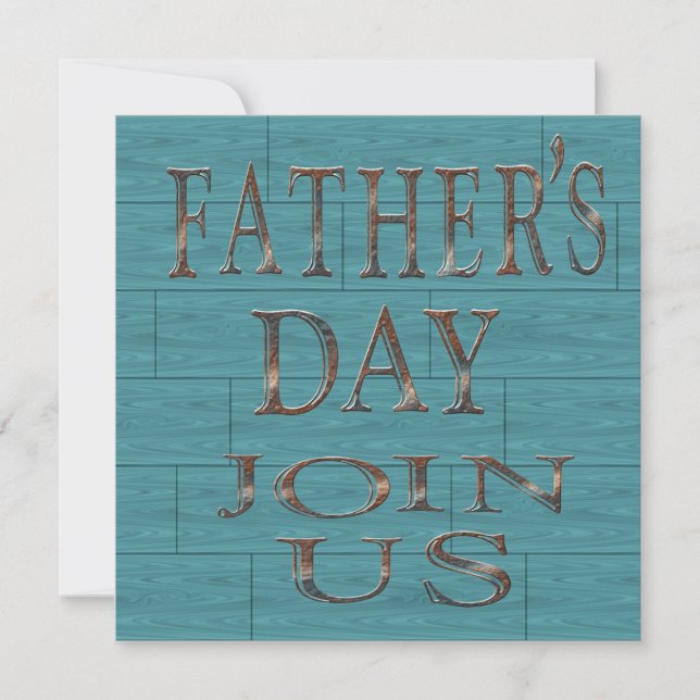 Invitaciones del fiesta del día de padre de los (Anverso)