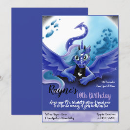 Invitaciones del fiesta del dragón de Luna