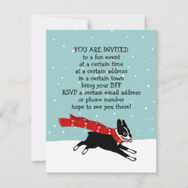 Invitaciones del Fiesta del feriado invernal de Bo