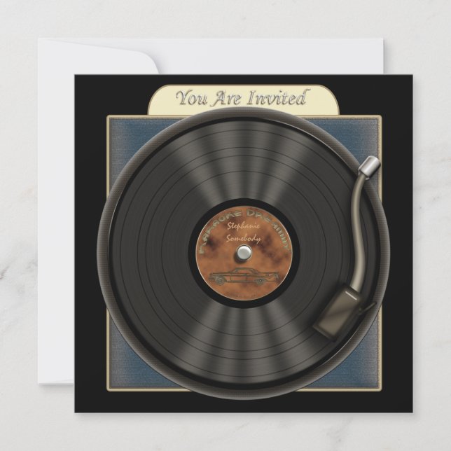 Invitaciones del fiesta del Karaoke (Anverso)