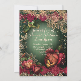 INVITACIONES DEL FIESTA DEL OTOÑO DE LA CAÍDA