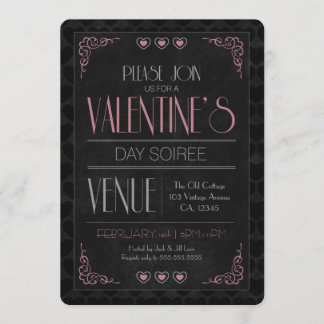 Invitaciones del fiesta del Soiree del el día de