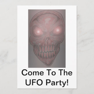 Invitaciones del fiesta del UFO