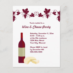 Invitaciones del fiesta del vino y del queso