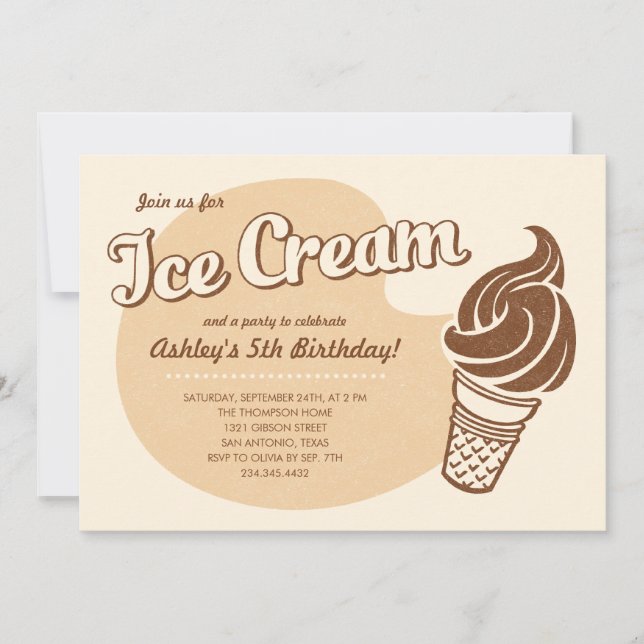 Invitaciones del helado (Anverso)