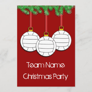 Invitaciones del navidad para el voleibol