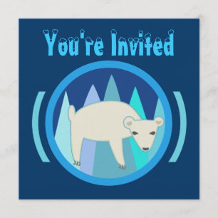 Invitaciones del oso polar