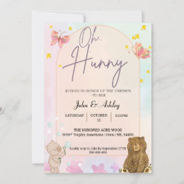 Invitaciones del Oso Pooh Lindo