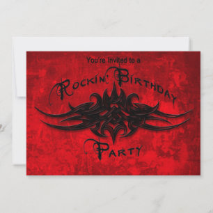 INVITACIONES DEL PARTIDO DE CUMPLEAÑOS DE ROCKIN -