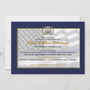 Invitaciones del Partido de Jubilación de Oficiale