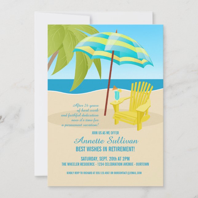 Invitaciones del Partido de Jubilación Tropical (Anverso)