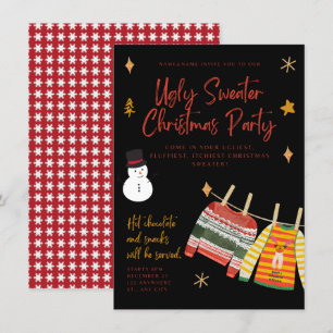 Invitaciones del partido de los Navidades suéteres