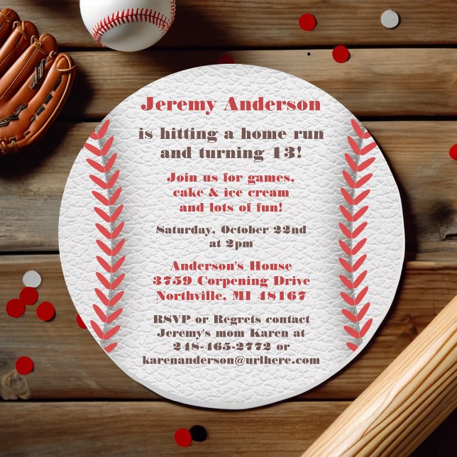 Invitaciones del Partido del Béisbol (Subido por el creador)
